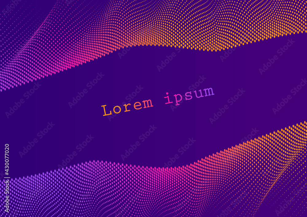 Poster vector halftone with vivid gradients abstract background design