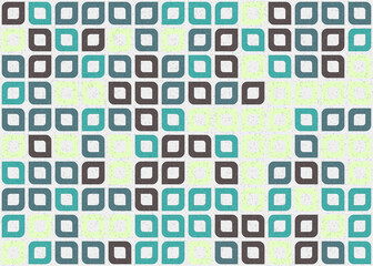 Abstract Geometric Pattern generative computational art illustration