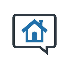 Real estate conversation icon