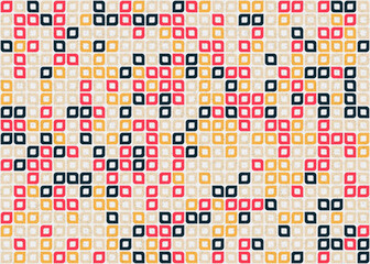 Fototapeta premium Abstract Geometric Pattern generative computational art illustration