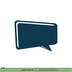 Fototapeta premium bubble speech icon message symbol logo template