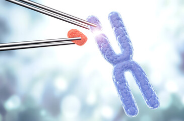 Genetic engineering, GMO and gene manipulation concept