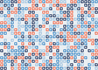 Fototapeta premium Abstract Geometric Pattern generative computational art illustration