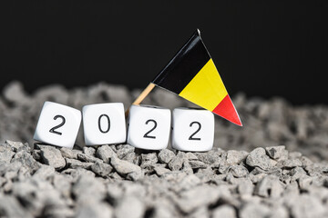 année an calendrier agenda temps travail 2022 belge Belgique