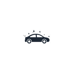 shiny car icon symbol