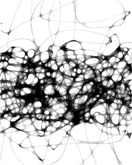 Hand drawn grunge geometric technology background 