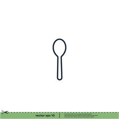 utensil icon restaurant symbol logo template