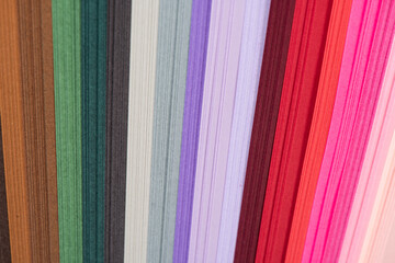 rainbow colors paper composition.Color spectrum banner. Colorful striped pattern background.