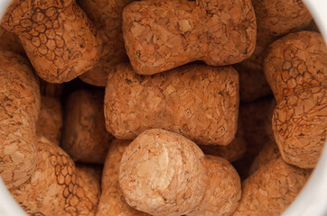 wine and champagne corks