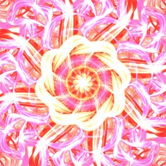 Abstract background with shiny floral pink ornament