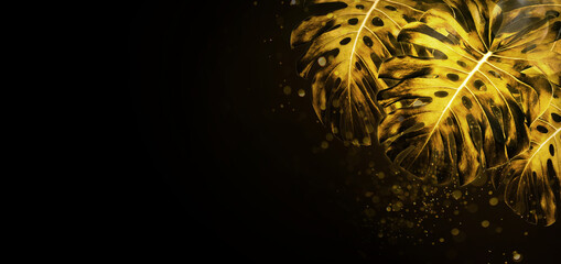 Monstera leaf  of gold © U2M Brand