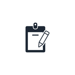 clipboard and pen icon report symbol 