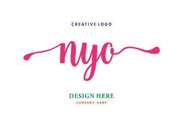 NYO  lettering logo is simple, easy to understand and authoritative