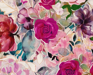 Fototapeta premium Modern Flowers 
