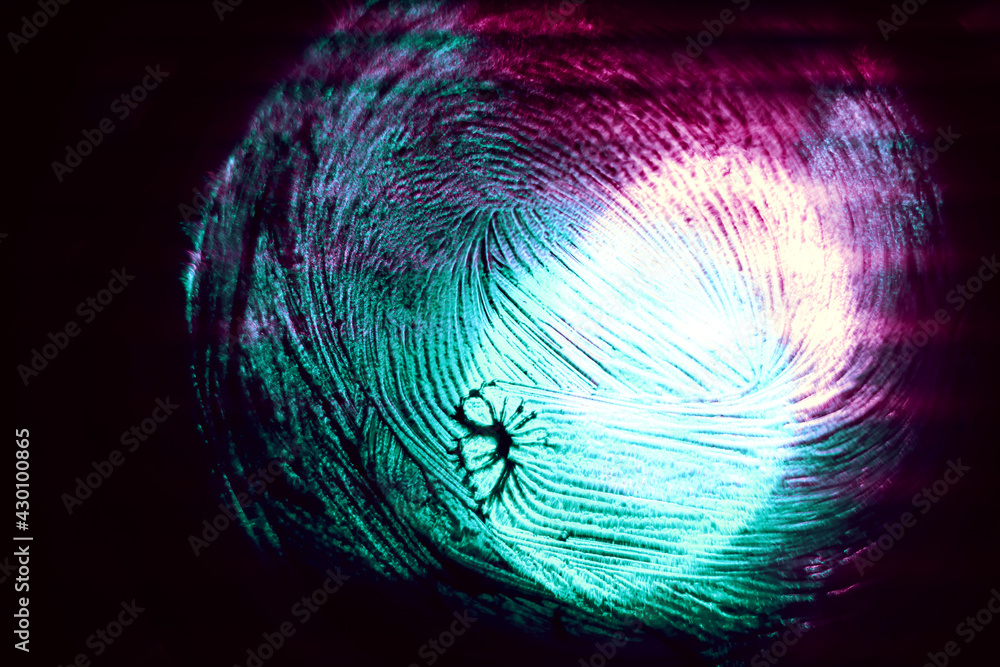 Aufkleber Beautiful abstract surreal texture on a light pastel dark magic. Background pattern for design. Macro photography view..