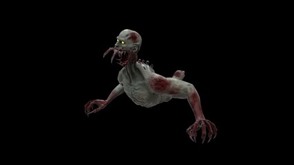 Necromorph human mutant 3 3D Render