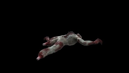 Necromorph human mutant 3 3D Render