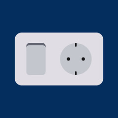 switch icon. Wall switch vector. Electric switch sign. Vector illustration