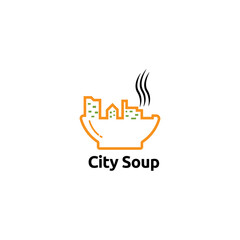 City Soup Logo vector concept, icon, element, and template for company