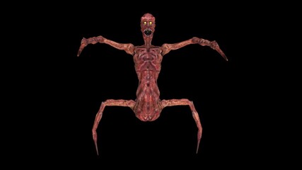 Siamese twins 3D Render