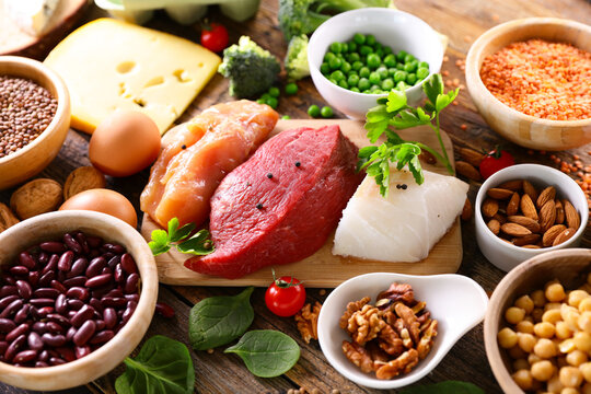health food selection- balanced diet food