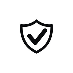shield icon protected symbol vector illustration
