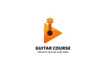 Guitar Instrument Logo Template