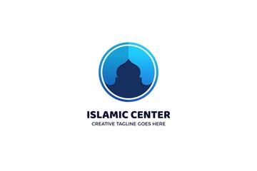 Blue Mosque Islamic Logo Template