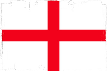 Obraz premium Flag of England, banner with grunge brush