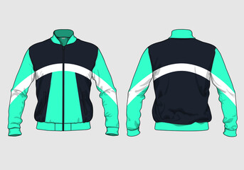 retro vintage windbreaker hoodie jacket template © Ronillo