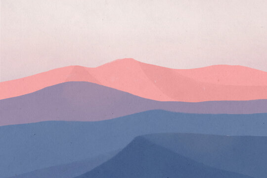 Landscape background of mountains during dusk illustration © Rawpixel.com