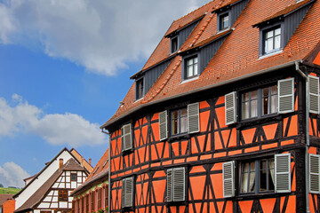 Molsheim. Maisons à colombages, Alsace. Bas-Rhin. Grand Est	