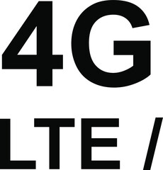 Obraz premium 5G internet network vector logos for high speed LTE 4G, 3G or 2G and H mobile net technology and smartphone UI app design 