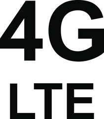 5G internet network vector logos for high speed LTE 4G, 3G or 2G and H mobile net technology and smartphone UI app design 