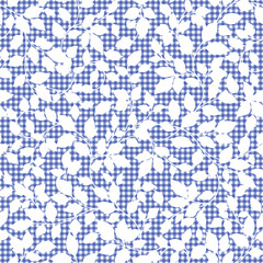 Seamless and beautiful leaf illustration pattern,