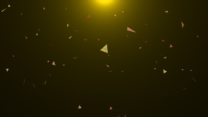 Obraz na płótnie Canvas Glow floating gold particles background