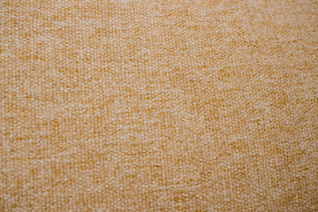 Beige fabric texture background, closeup. Top view.