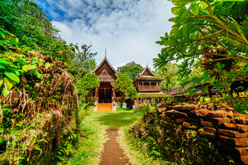 Amazing view of watluangkhunwin is a temple complex in Thailand