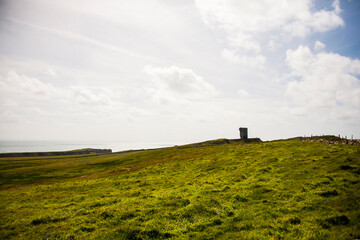 Spring landscape in Cliffs of Moher (Aillte An Mhothair), Ireland