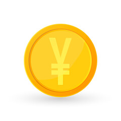 Gold coins icon, flat graphic design template, economy signs, app symbols, vector illustration