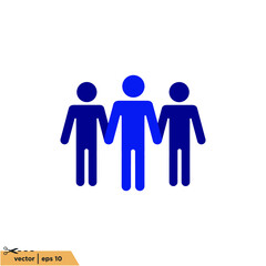 human teamwork employee icon vector illustration simple design element