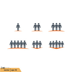 human teamwork employee icon vector illustration simple design element