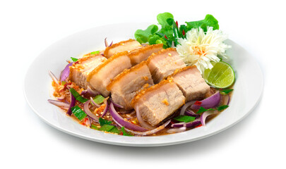 Crispy Belly Pork Hong kong Spicy Salad