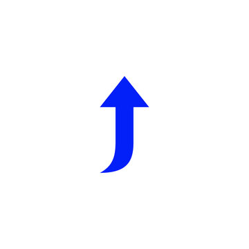 arrow up icn symbol company logo concept