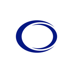 circle swoosh company logo element