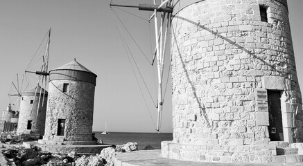 Windmills of Mandraki - Rhodes, Greece