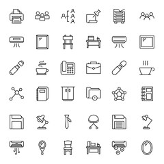 Office icon set.