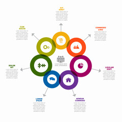 Infographic design template with place for your data. Vector illustration.