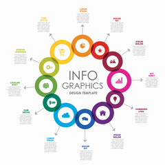 Infographic design template with place for your data. Vector illustration.