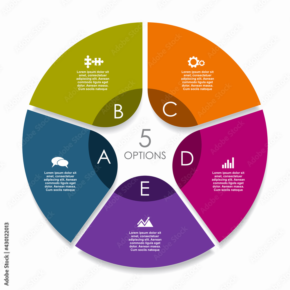 Poster infographic design template with place for your data. vector illustration.